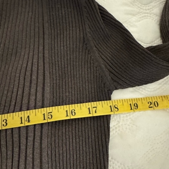 Belldini Ombre Longline Cardigan grey to off white, stretchy.  Size S - Picture 9 of 9